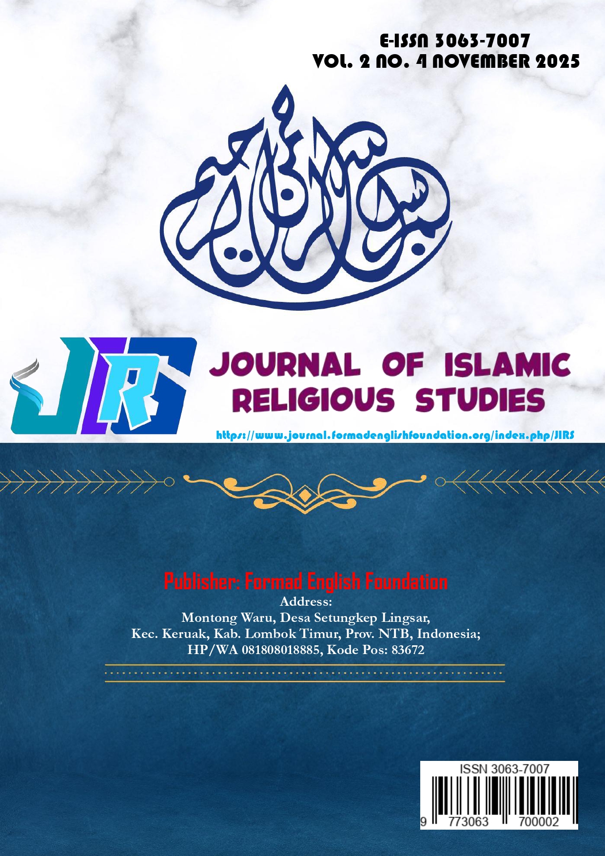 					View Vol. 2 No. 4 (2025): November
				